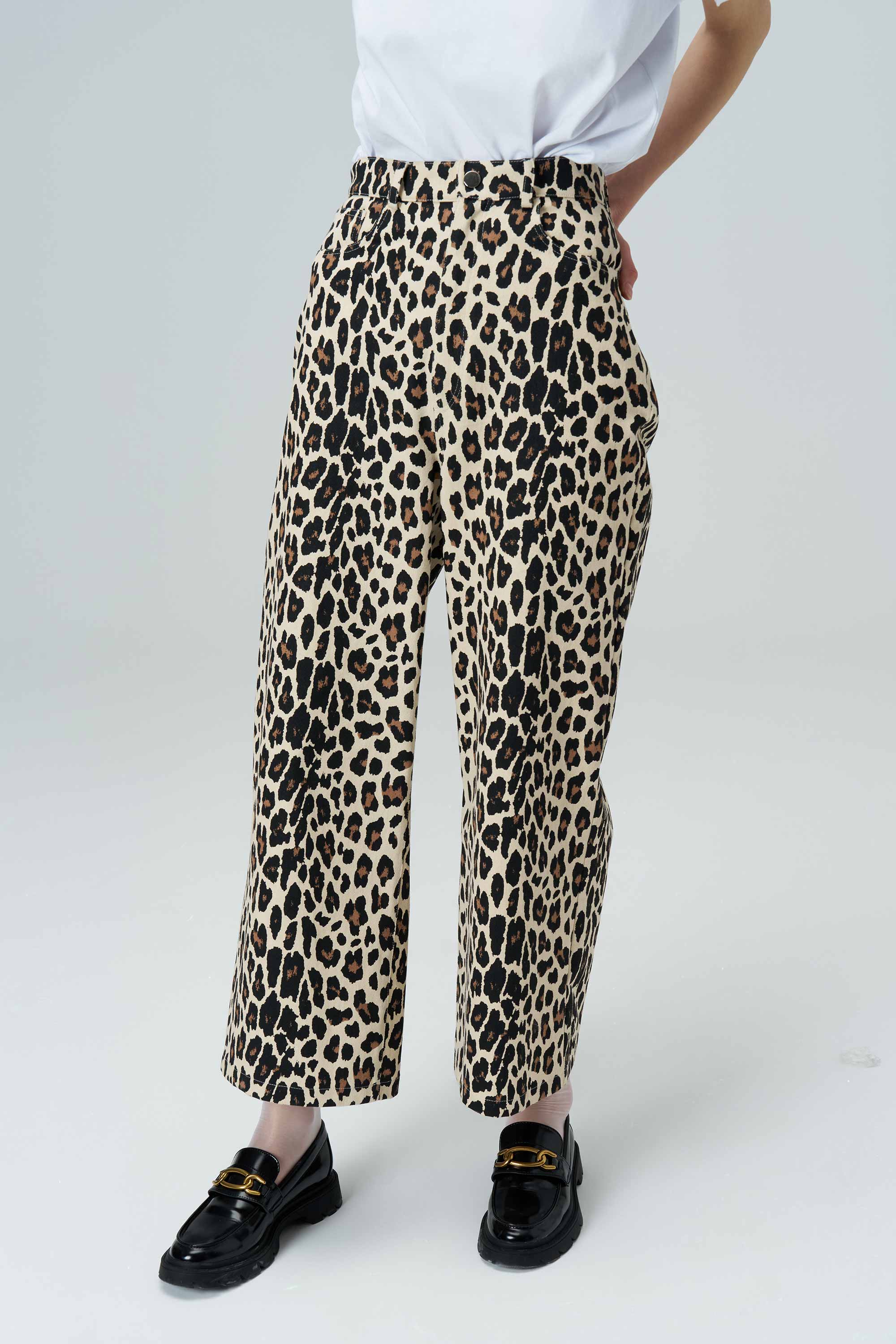 WILD High Waist Leopard Pattern Trousers