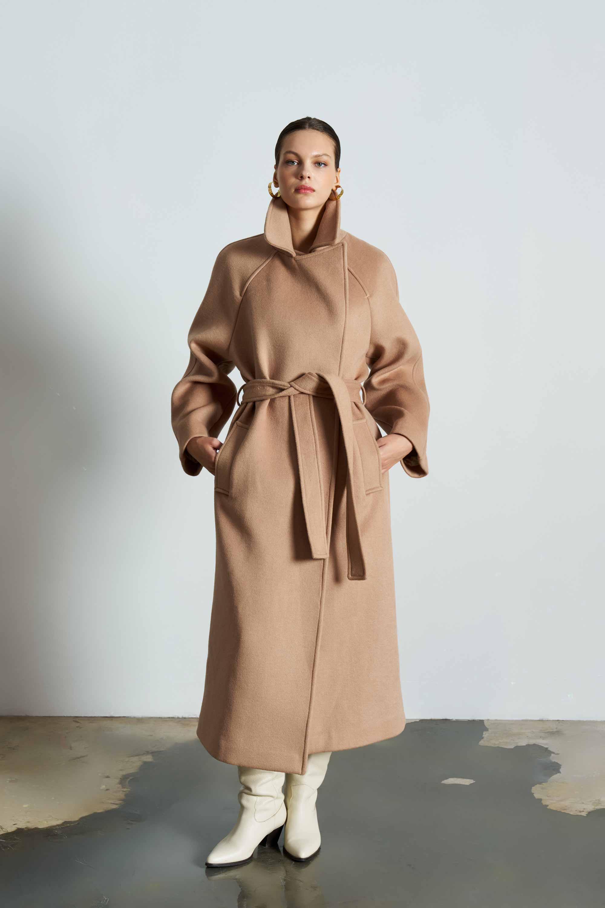 TEDDY Stamp Camel Coat